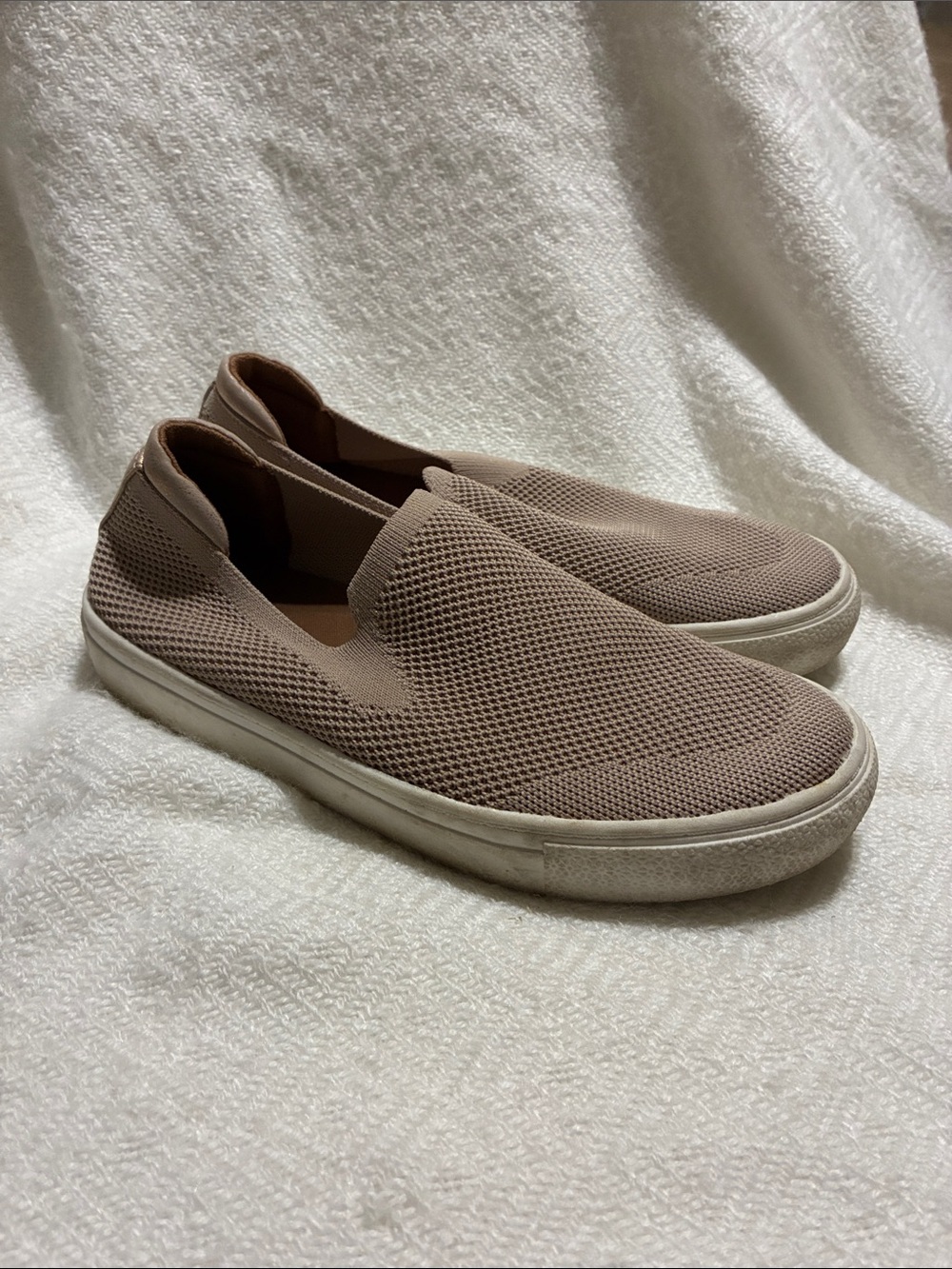 Style & Co. Slip-On Mesh Sneakers in Taupe